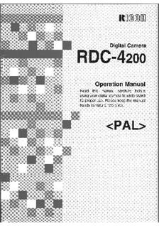 Ricoh RDC 4200 manual. Camera Instructions.